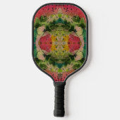 Waterverf en inkt Abstract impressionisme kunst Pickleball Paddle (Achterkant)