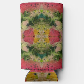 Waterverf en inkt Abstract impressionisme kunst Seltzer Blikjeskoeler (Achterkant)