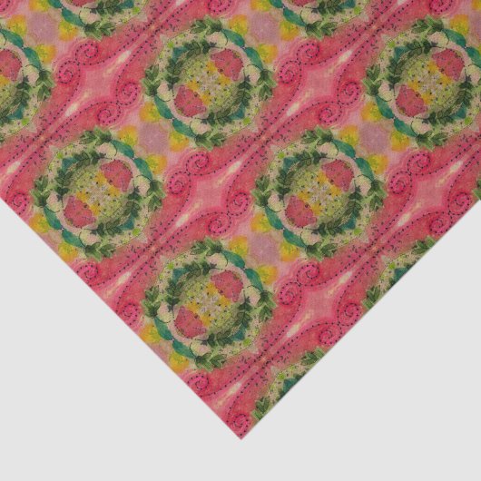 Waterverf en inkt Abstract impressionisme kunst Tissuepapier (Detail)