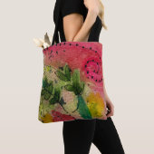 Waterverf en inkt Abstract impressionisme kunst Tote Bag (Dichtbij)