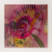 Waterverf en inkt Abstract mooie schilderkunst Legpuzzel (Horizontaal)