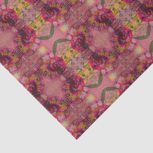 Waterverf en inkt Abstract mooie schilderkunst Tissuepapier (Detail)