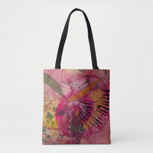 Waterverf en inkt Abstract mooie schilderkunst Tote Bag (Voorkant)