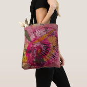 Waterverf en inkt Abstract mooie schilderkunst Tote Bag (Dichtbij)