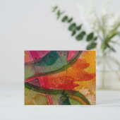 Waterverf en inkt Abstracte expressionistische kun Briefkaart (Staand voorkant)