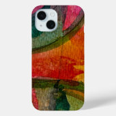 Waterverf en inkt Abstracte expressionistische kun Case-Mate iPhone Case (Achterkant)