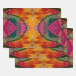 Waterverf en inkt Abstracte expressionistische kun Inpakpapier Vel