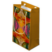 Waterverf en inkt Abstracte expressionistische kun Klein Cadeauzakje (Achterkant Gekanteld)