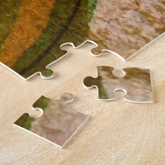 Waterverf en inkt Abstracte expressionistische kun Legpuzzel (Zijkant)