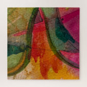 Waterverf en inkt Abstracte expressionistische kun Legpuzzel (Horizontaal)