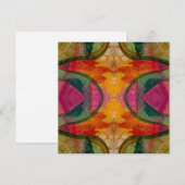 Waterverf en inkt Abstracte expressionistische kun Notitiekaartje (Voorkant / Achterkant)