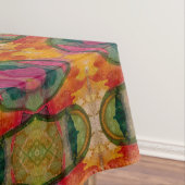 Waterverf en inkt Abstracte expressionistische kun Tafelkleed (Voorbeeld)