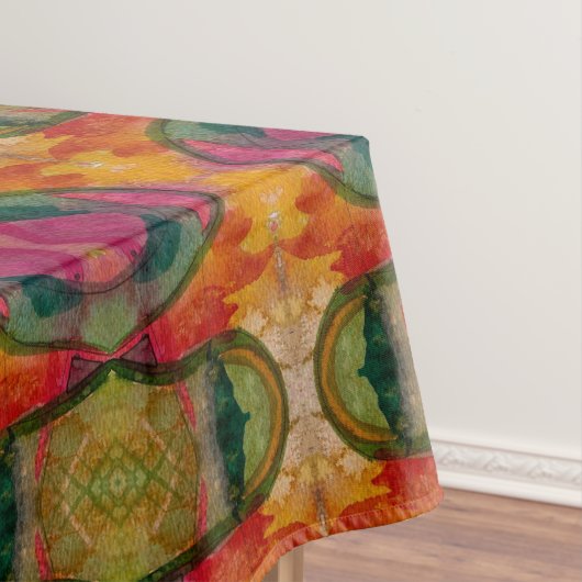 Waterverf en inkt Abstracte expressionistische kun Tafelkleed (Voorbeeld)