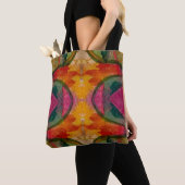 Waterverf en inkt Abstracte expressionistische kun Tote Bag (Dichtbij)