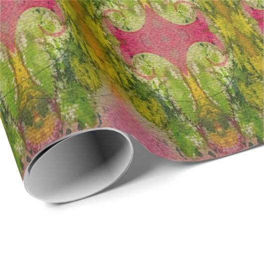 Waterverf en inkt Abstracte impressionistische kun Cadeaupapier (Rol Hoek)