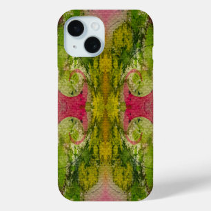 Waterverf en inkt Abstracte impressionistische kun iPhone 15 Case