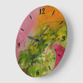 Waterverf en inkt Abstracte impressionistische kun Grote Klok (Hoek)