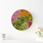 Waterverf en inkt Abstracte impressionistische kun Grote Klok (Huis)