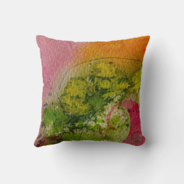 Waterverf en inkt Abstracte impressionistische kun Kussen