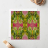 Waterverf en inkt Abstracte impressionistische kun Notitiekaartje (Voorkant / Achterkant in situ)