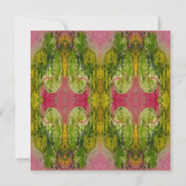 Waterverf en inkt Abstracte impressionistische kun Notitiekaartje