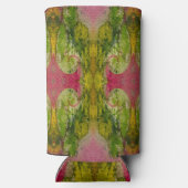 Waterverf en inkt Abstracte impressionistische kun Seltzer Blikjeskoeler (Achterkant)