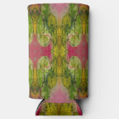 Waterverf en inkt Abstracte impressionistische kun Seltzer Blikjeskoeler (Voorkant)