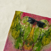 Waterverf en inkt Abstracte impressionistische kun Strandlaken (In situ)