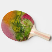 Waterverf en inkt Abstracte impressionistische kun Tafeltennisbatje (Zijkant)