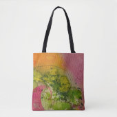 Waterverf en inkt Abstracte impressionistische kun Tote Bag (Voorkant)