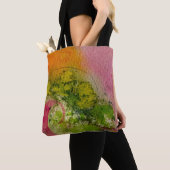 Waterverf en inkt Abstracte impressionistische kun Tote Bag (Dichtbij)