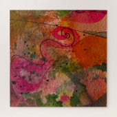 Waterverf en inkt Abstracte  schilderkunst Legpuzzel (Horizontaal)