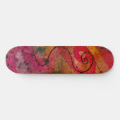 Waterverf en inkt Abstracte  schilderkunst Persoonlijk Skateboard (Horizontaal)
