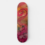 Waterverf en inkt Abstracte  schilderkunst Persoonlijk Skateboard (Voorkant)