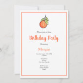 Waterverf en Inkt Oranje en Patroon Kaart (Voorkant)