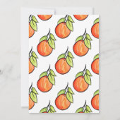 Waterverf en Inkt Oranje en Patroon Kaart (Achterkant)