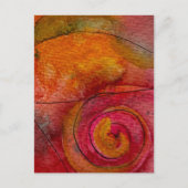 Waterverf en inkt  Patroonkunst Abstract Briefkaart (Voorkant)