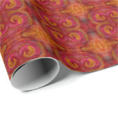 Waterverf en inkt Patroonkunst Abstract Cadeaupapier (Rol Hoek)