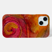 Waterverf en inkt  Patroonkunst Abstract Case-Mate iPhone Case (Achterkant (horizontaal))