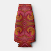 Waterverf en inkt  Patroonkunst Abstract Flesjeskoeler (Voorkant)