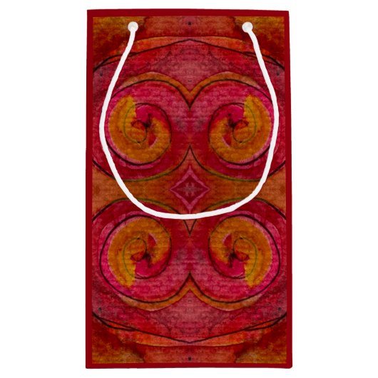 Waterverf en inkt  Patroonkunst Abstract Klein Cadeauzakje (Achterkant)