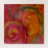 Waterverf en inkt Patroonkunst Abstract Legpuzzel (Horizontaal)