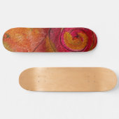 Waterverf en inkt Patroonkunst Abstract Persoonlijk Skateboard (Horizontaal)