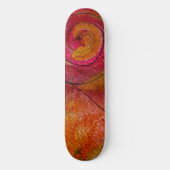 Waterverf en inkt Patroonkunst Abstract Persoonlijk Skateboard (Voorkant)