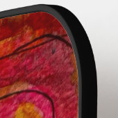 Waterverf en inkt  Patroonkunst Abstract Pickleball Paddle (Links Detail)