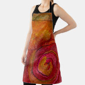 Waterverf en inkt Patroonkunst Abstract Schort (Insitu)