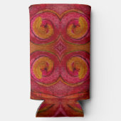 Waterverf en inkt  Patroonkunst Abstract Seltzer Blikjeskoeler (Achterkant)