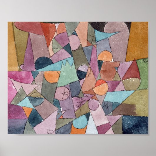 Waterverf en inkt : Paul Klee 1914 Poster (Voorkant)