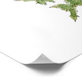 waterverf en inkt van de roze larkspur poster (Hoek)