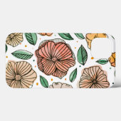 Waterverf- en inktbloemen -  palet Case-Mate iPhone case (Achterkant (horizontaal))